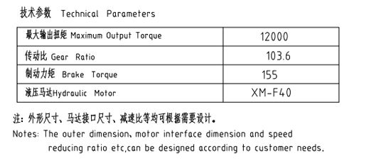 回轉(zhuǎn)減速機(jī)JHZ100B